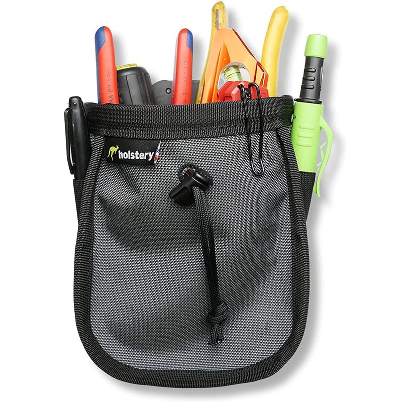 Joey Pouch PRO | Clip-On Tool Belt Bag for Tools, Screws, and Nails - Great for an Electrician, HVAC Tech, Plumber, Carpenter, Contractor, Handy Man, and Any Tradesperson - Metal Clip Joey Pouch Pro