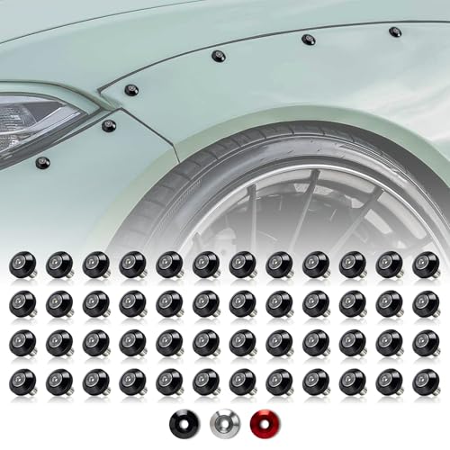 M6 Black Anodized Aluminum Washer Fender Flare Hardware Kit 48