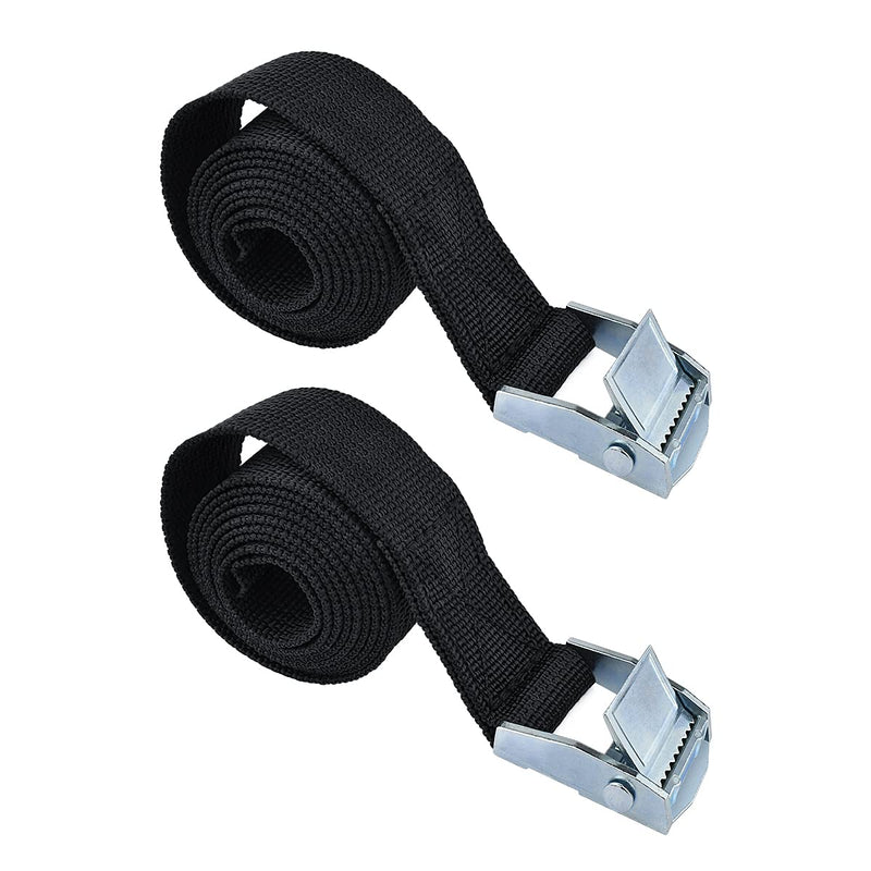 2PCS Lashing Straps with Buckles Adjustable, Up to 600lbs,Tie Down Straps for Motorcycle, Cargo, Trucks,Trailer,Luggage (1" x 3.3') 1" x 3.3'
