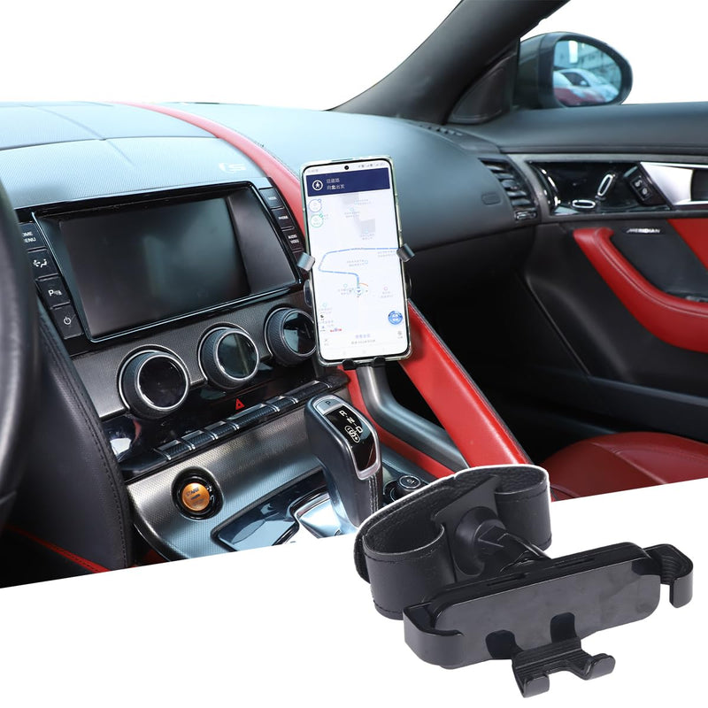 Car Central Control Armrest Car Phone Mount for Jaguar F-Type 2013-2024 Auto Mobile Phone Holder Accessories (Style A) Style A