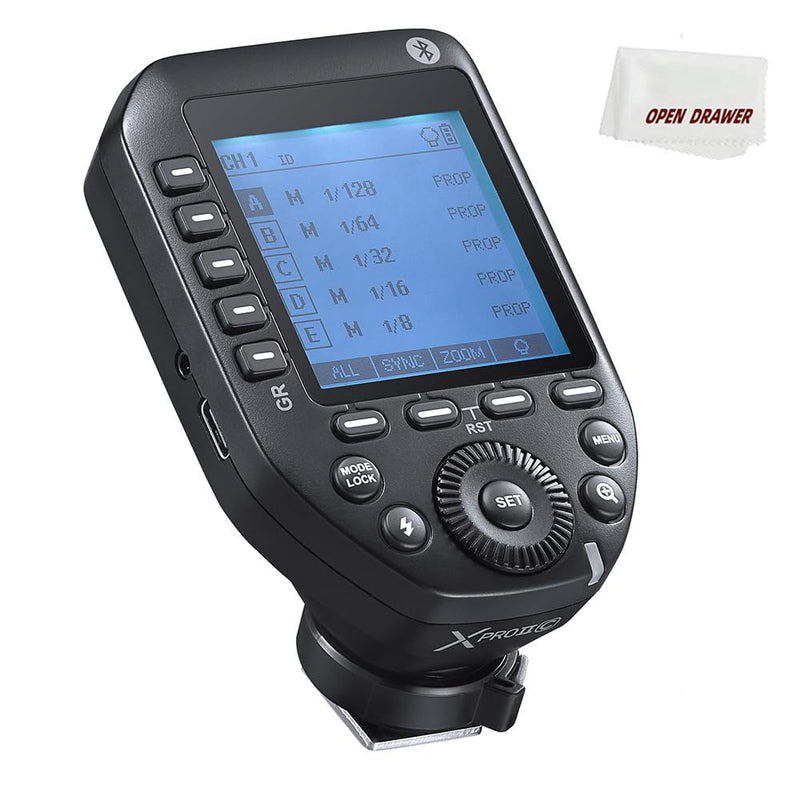 Godox XproII-C Trigger, Godox Flash Trigger for Canon, TTL Wireless Flash Trigger, HSS 1/8000s, 11 Customizable 5 Group Button, Can Bluetooth Connection (XproII-C)