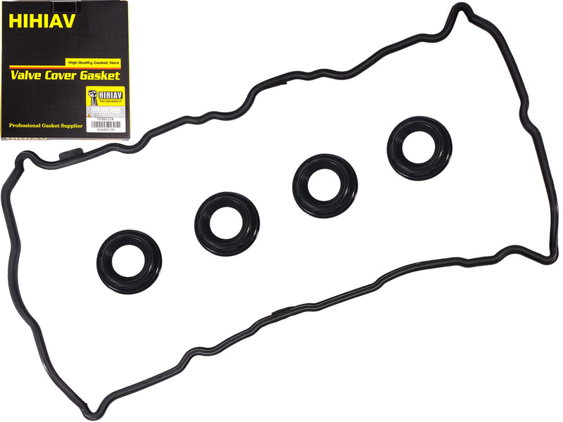 VS50777R for Nissan Altima 2.5 Valve Cover Gasket with 4 Spark Seal,Rogue Sentra 2.5L Engine Code QR25DE 2007 2008 2009 2011 2010 2012 07 08 09 10 11 12 036-1758 13270-JG30A VS50437A 13270JA00A. VS50777R 2007-2013 Nissan 2.5L with 4 Spark Seal