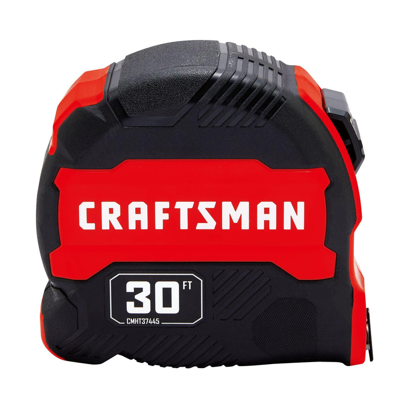 CRAFTSMAN 30-ft Tape Measure with Fraction Markings, Retractable (CMHT37445S) (Pack of 1)