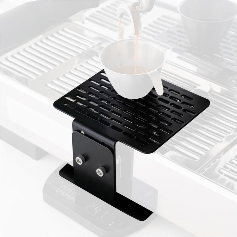 watchget Coffee Weighing Rack Espresso Machine Electronic Scale Weighing Stand Stainless Steel Coffee Scale Rack Stem Waterproof Scale Rod Protection Rack Black square