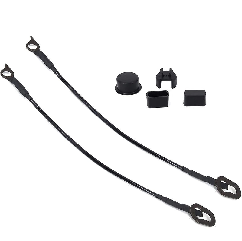 POWERWORKS Pair Tailgate Cable & Hinge Bushing Insert Kit Compatible with for Dodge RAM 1500 2500 3500 Pickup Truck for 55345124AB 55345125AB