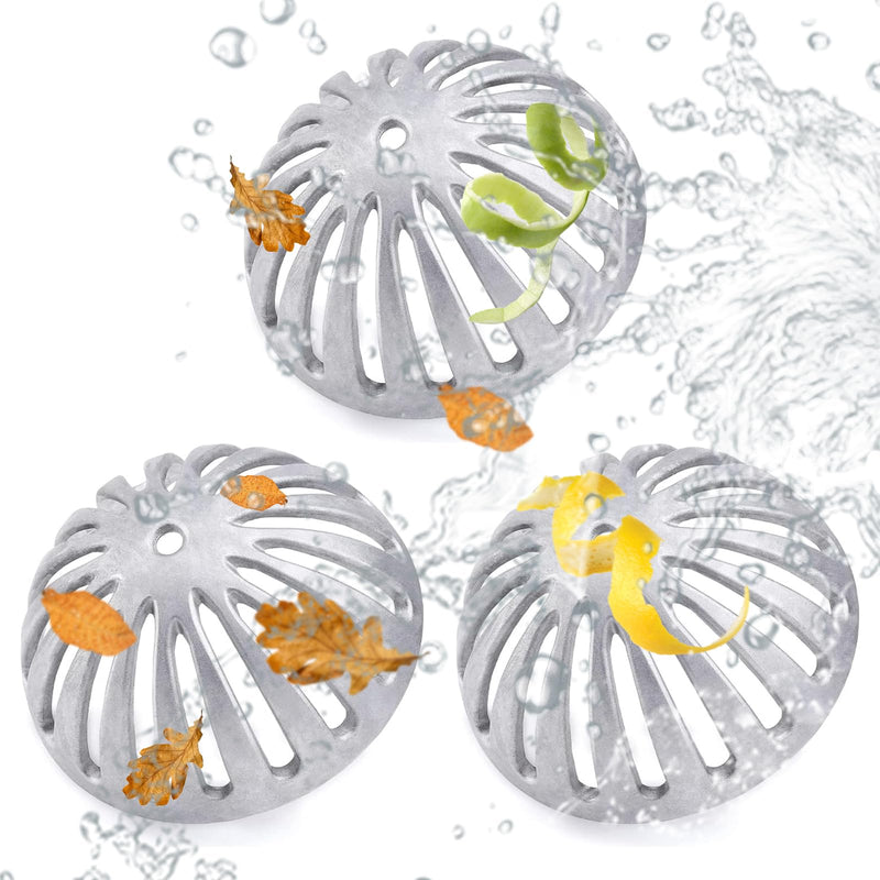 3 PCS Floor Sink Strainer,Heavy Duty Commercial Drain Cover | Drain Strainer Floor Drain Cover for Kitchen, Bar, Outdoor Garden or Bath 5-1/4" Diameter x 2-1/4"H 3