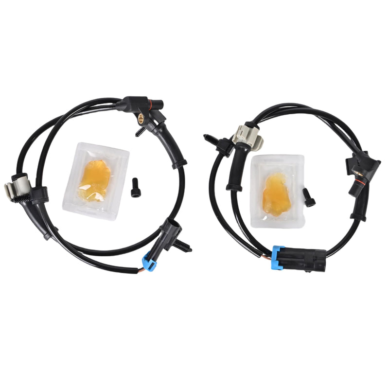 ABS Sensor Front Left Right Compatible for Chevy Silverado/Express/Suburban/Tahoe & GMC Sierra/Savana/Yukon XL & Cadillac Escalade 4.3L 4.8L 5.3L 5.7L 6.0L ABS Wheel Speed Sensor Replace#19181873 15112378