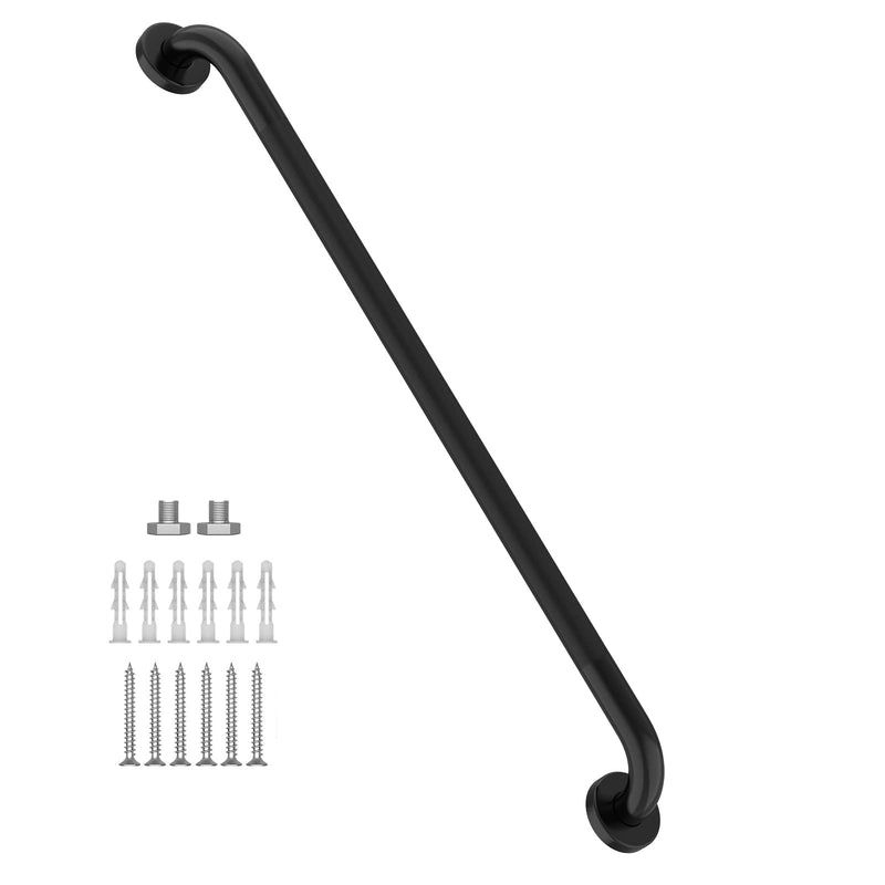 36 Inch Shower Grab Bar Oil Rubbed Black, Munzong Anti Slip Bathroom Grab Bar, Knurled Bathroom Balance Bar,Safety Hand Rail Support Handicap Elderly Injury Senior Assist Bath Handle 36 Inch