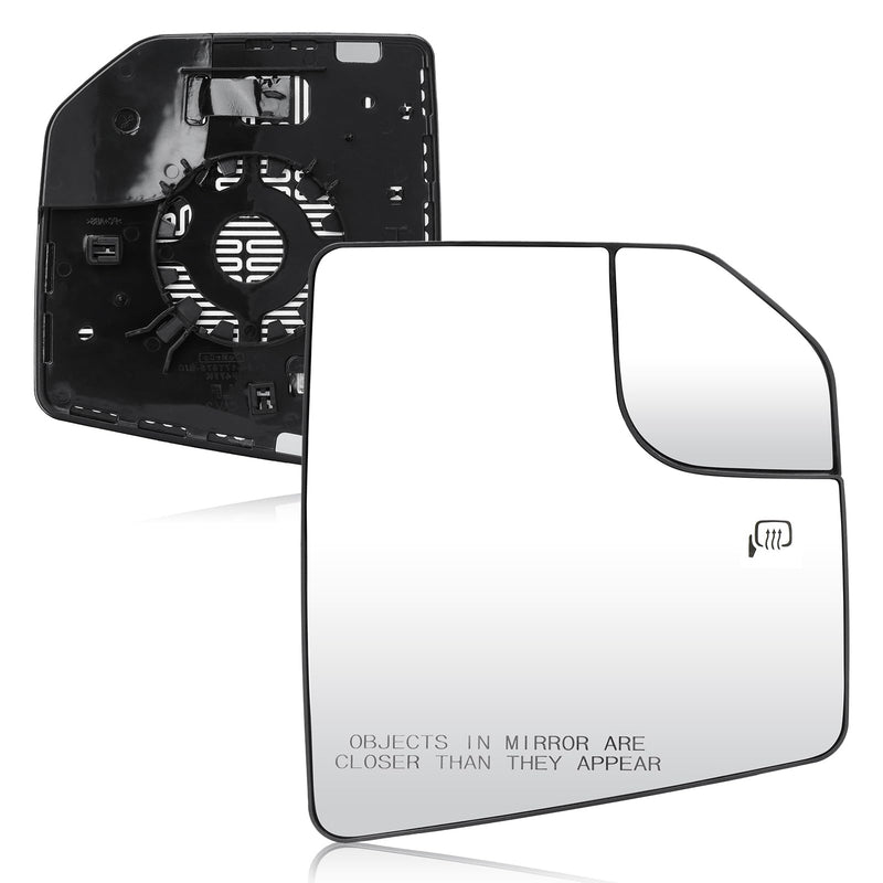 Passenger Right Side Heated Blind Spot Mirror Glass Fit for 2015-2020 Ford F-150, Side View Mirror Glass, Replacement for FL3Z17K707A Passenger Side(Right)
