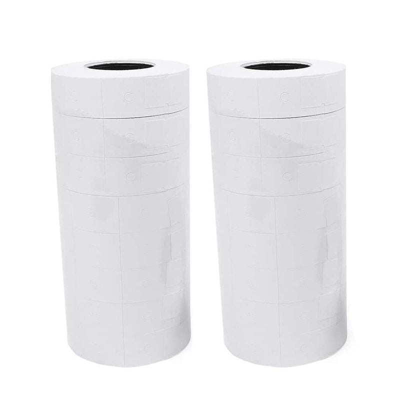 JIAYING Double Line Price Label Paper for MX-6600，20 Rolls ofWhite Price Label Paper 20 Rolls Paper