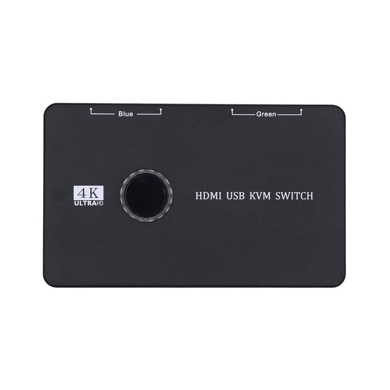 cablecc KVM USB 2.0 & HDMI 4K Switch Selector Dual PCs Sharing Monitor HDTV USB Port Keyboard Mouse Scanner Printer HDMI+2*USB2.0
