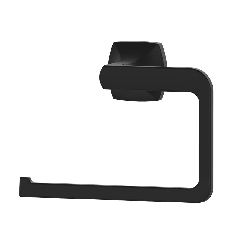 Pfister Vaneri Towel Ring, Hand Towel Holder for Bathroom, Wall-Mounted, Screw-In, Matte Black Finish, BRBVRI0B