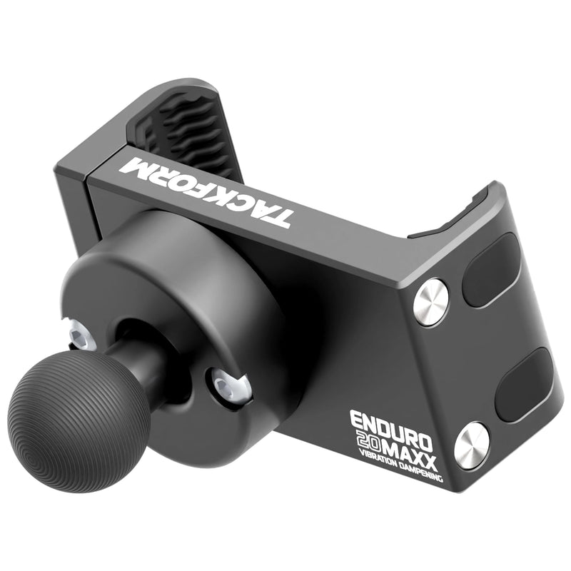 Tackform Enduro 20MAXX Vibe Phone Holder - Vibration Dampening - Spring Tension Optimized for Motorcycle and SXS Harsh Off Road Terrain | 20mm Aluminum Ball