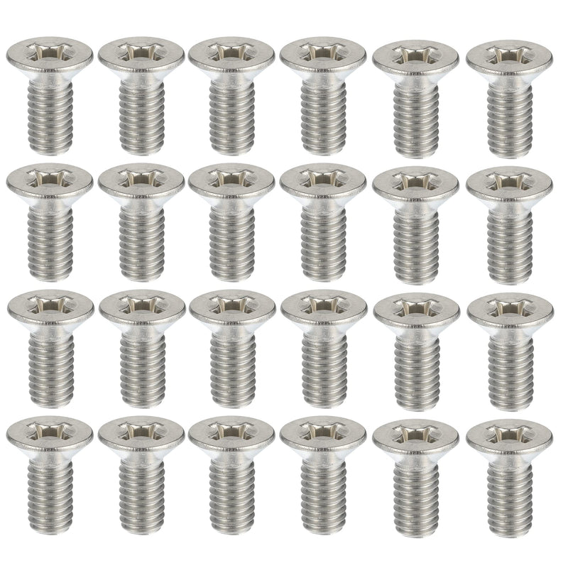 X AUTOHAUX 24pcs Stainless Steel Brake Disc Rotor Screws Front Rear Retaining Hardware Bolts Kit 93600-06014-0H 51741440 for Honda Accord Civic CRV 24