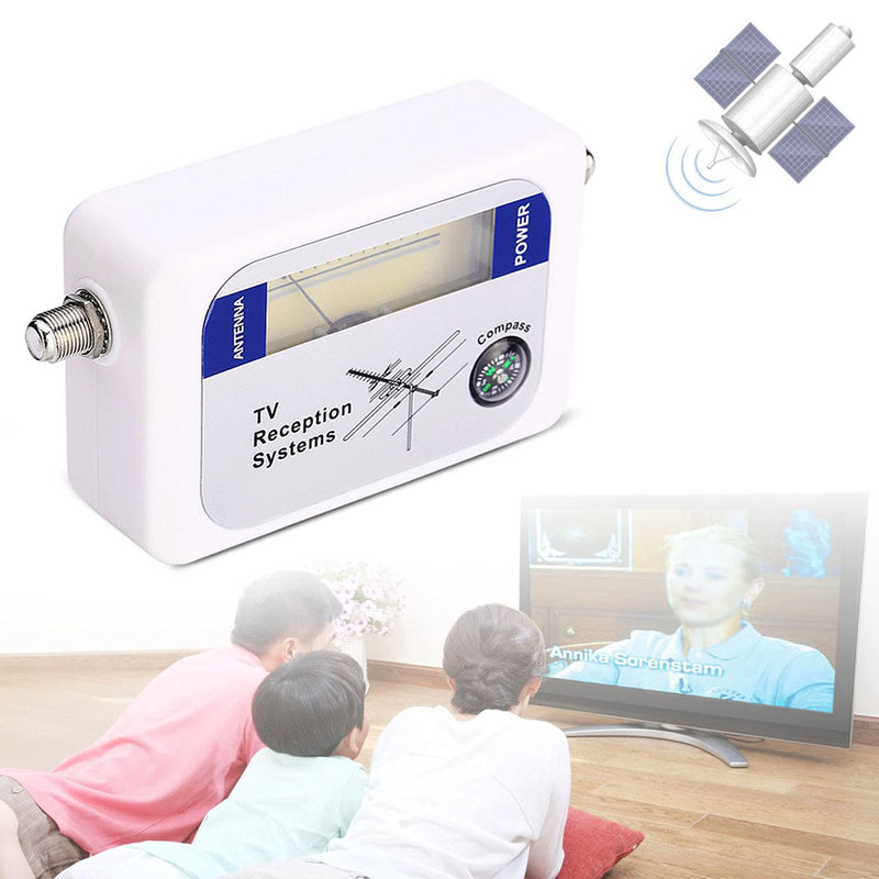 HEITIGN Mini Finder Digital Aerial Terrestrial TV Antenna Strength Meter Detector Receiver Frequency Range 170-860MHz