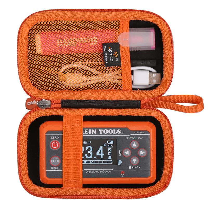 Aproca Case Compatible with Klein Tools 935DAA / 935DAGL Digital Electronic Level Angle Gauge, Portable Storage Bag for Accessories (Case Only)