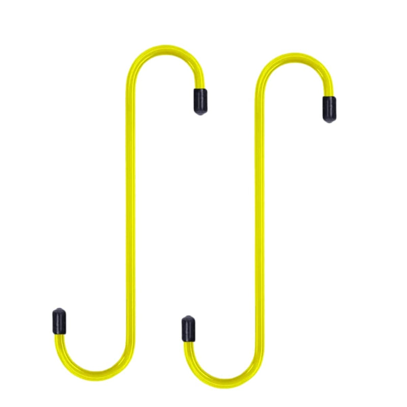 Brake Caliper Hangers, Brake Caliper Hooks with Rubber Tips, Automotive Tools for Mechanics for Brake Axle and Suspesion System Work - 2 Pack (Yellow) Yellow