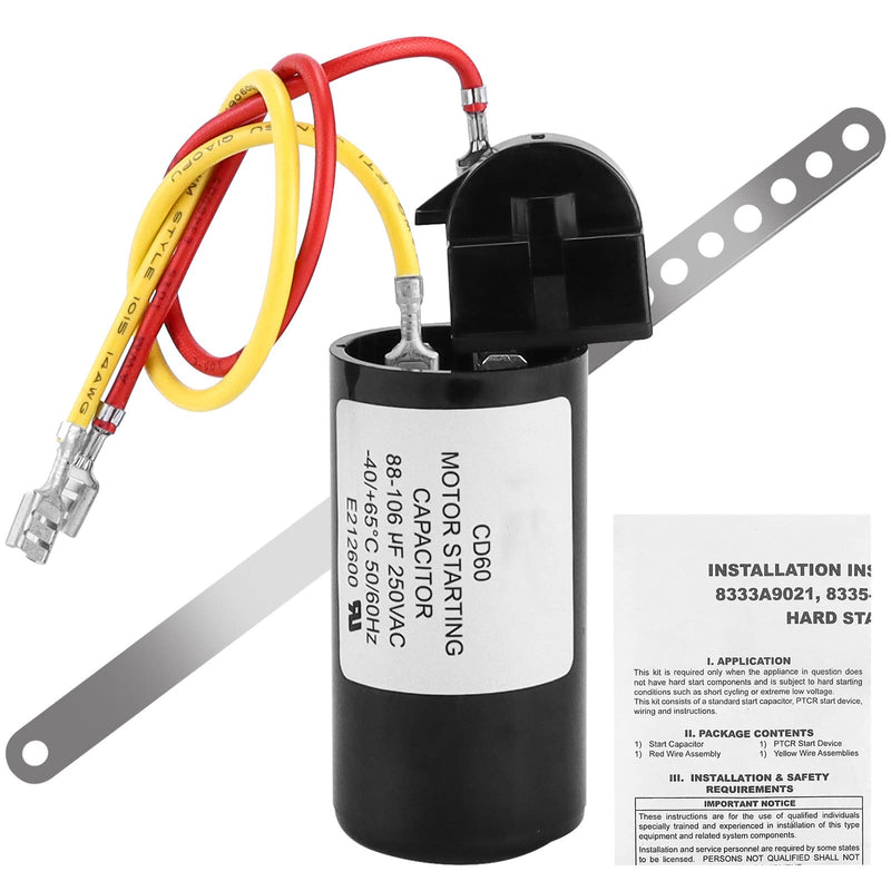 8333A9021 Air Conditioner Capacitor Replacement for Cole-Man Hard Start Kit 8333A9021 PKG 8335-9021 9333-9021 105620-10-70 RV AC Capacitor Start The AC Smoothly by Fetechmate 1 pack