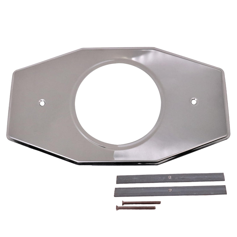 Westbrass A502-26 One-Hole Remodel Cover Plate for Moen and Delta Bathtub and Shower Valves, Polished Chrome