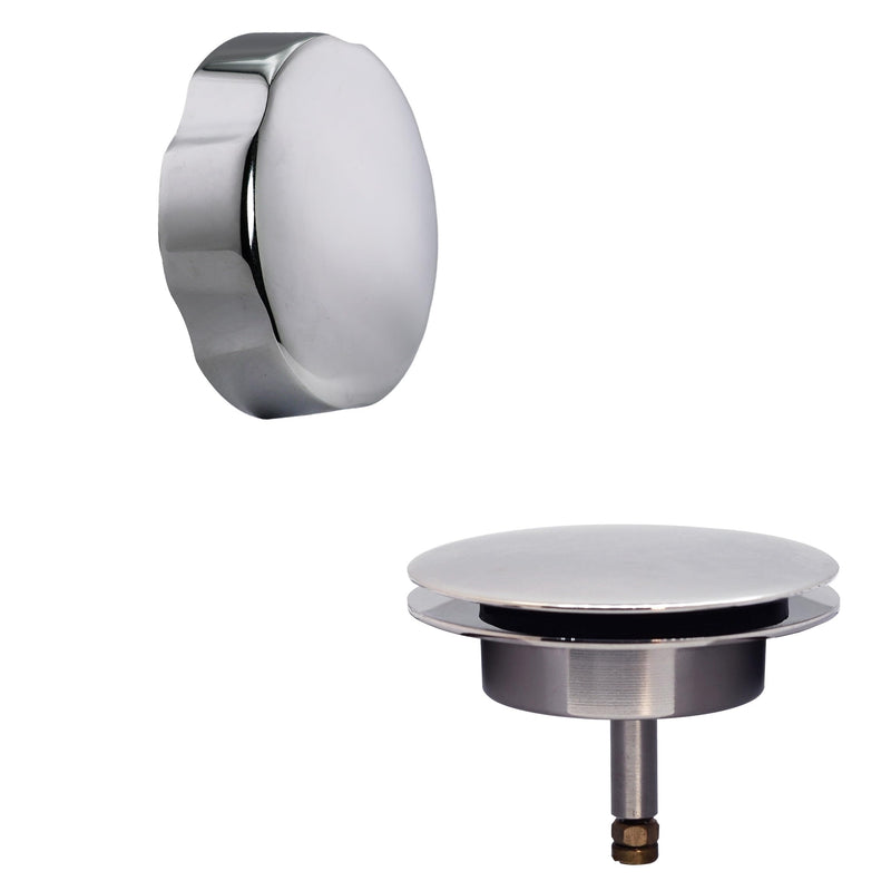 Westbrass A50TE-26 Standard 1-1/2" Replacement Trim for Cable Drive Bath Drain Waste & Overflow Assemblies, Polished Chrome