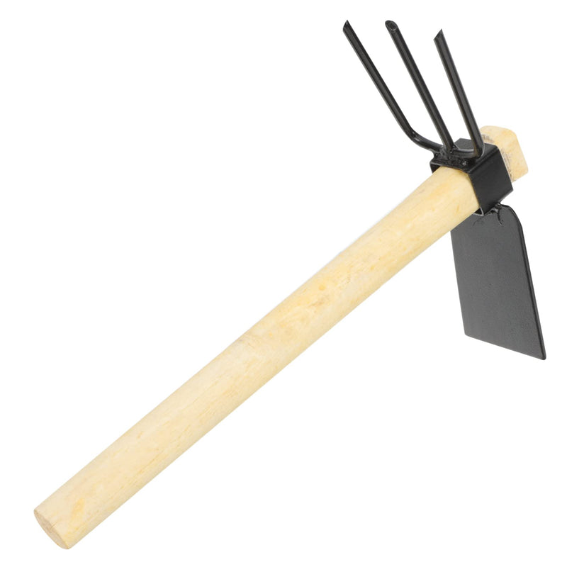 Hoe Hand Tools Garden Tool Dual Headed Hoe Hand Rake Mini Hoes Planting Gardening Hoe Hoe Garden Tool Garden Tools for Gardening Set Outdoor Iron Household Gadgets Hoes