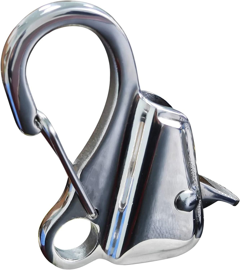 Hook 316 Stainless Steel, Knotless Anchor System with Quick Release Rope(Rope Not Included), Adjustable Cam Cleat Rope Lock,Holds 8000 lb.