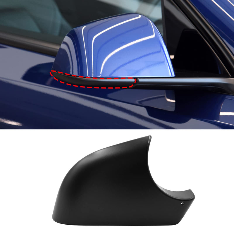 Jaronx Compatible with Tesla Model Y Mirror Bottom Cover 2018-2024, Right Passenger Rearview Mirror Lower Base Cover, Side Mirror Base Cover Replacement for Tesla Model Y Wing Mirror Repair(Right) Right Side Black