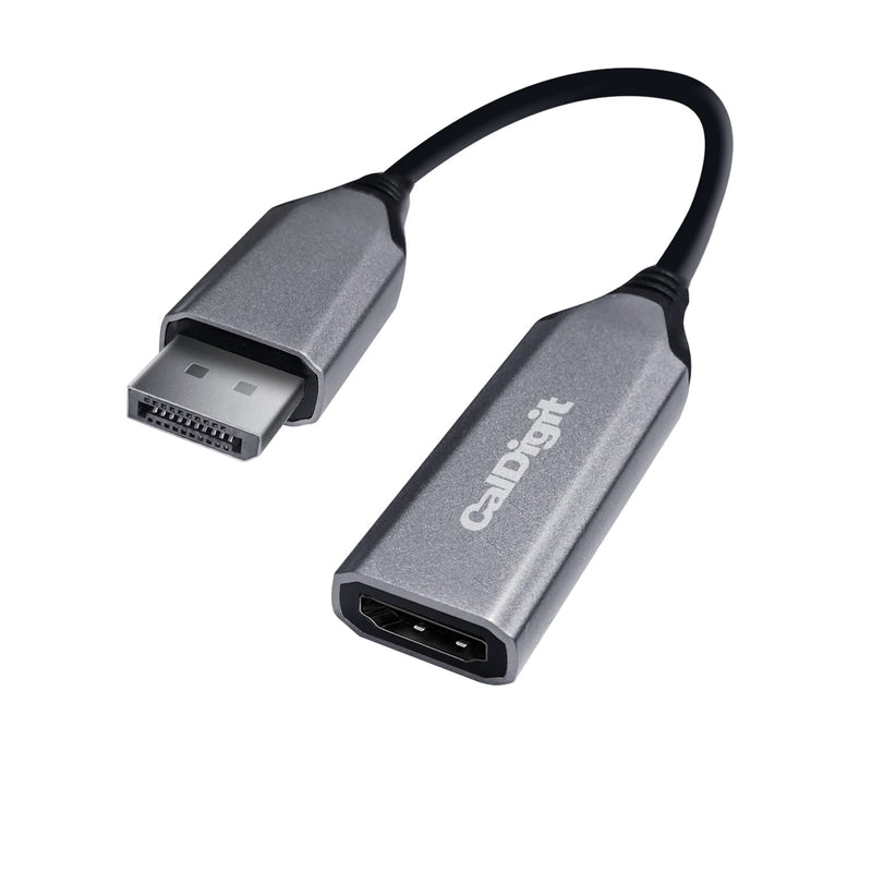 CalDigit DisplayPort 2.0 Male to HDMI 2.1 Female Active Adapter 8K 60Hz, 4K UHD 120Hz High Refresh, 10 bit Color, HDR and Eyefinity Support *HDMI Cable Required (DP 2.0 to HDMI 2.1) DP 2.0 to HDMI 2.1 (8K)