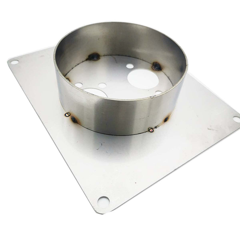 Diesel Heater Turret Mounting Plate Eberspacher Webasto 33mm Depth Made in 304 Stainless Steel