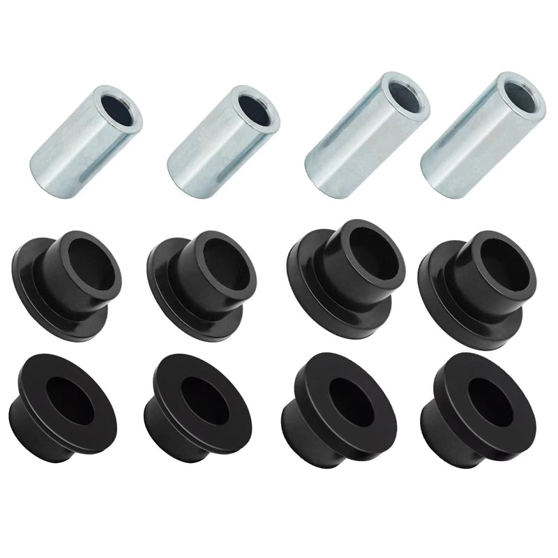 Rear Shock Bushing 8 Pcs & Sleeve 4 Pcs for Polaris Ranger 400 425 500 570 700 800 900 1000 Diesel ETX EV TM