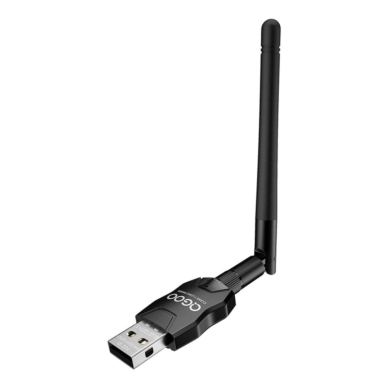 USB Bluetooth Adapter 5.3 for Desktop PC, Real Plug & Play Long Range Class 1 EDR Bluetooth Dongle Receiver 328FT/100M for Laptop Computer Connect Speaker Keyboard Headphones Support Windows 11/10/8.1 BT5.3 black