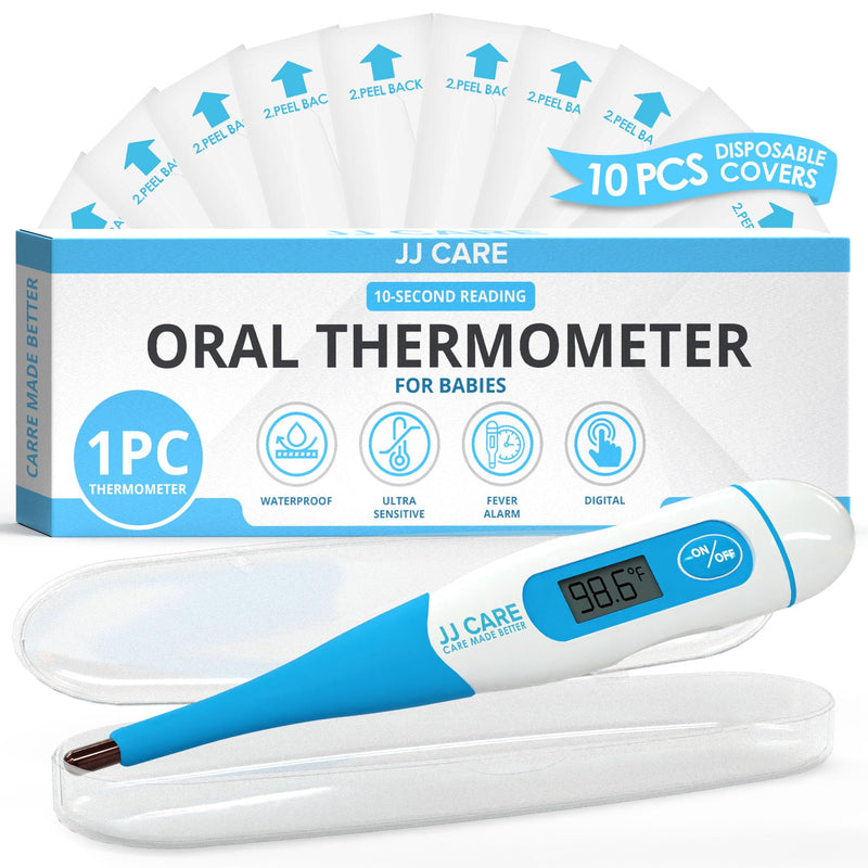 Oral Thermometer with LCD Display, Calibrated Oral Thermometer for Babies