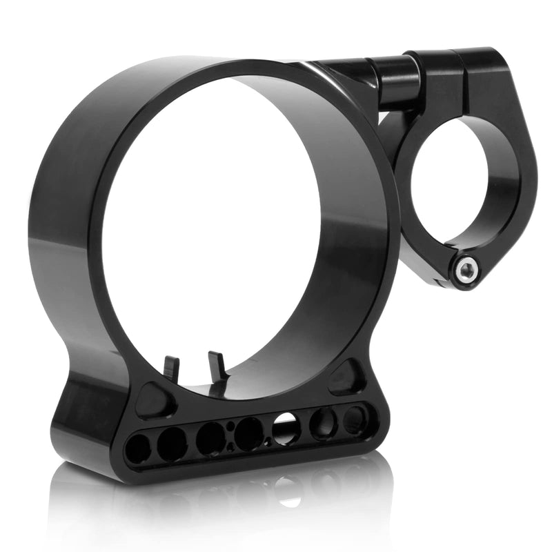 39MM Motorcycle Speedometer Side Mount Relocation Bracket, Odometer Instrument Handlebar Mounting Bracket Clamp Adjustable Compatible with Harley Sportster Iron 883 1200