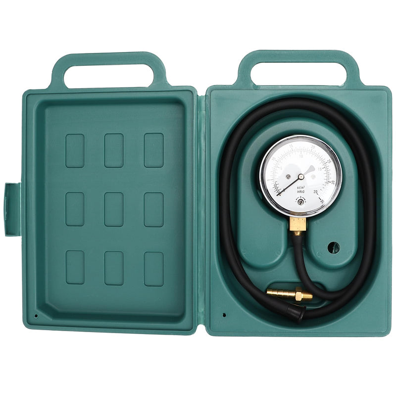 Homaisson Pressure Gauge Kit for Natural Gas or LP Gas, Manifold Gas Pressure Test Kit, Measurement Range 0-35” WC, Hose Length 3.3 Feet, 1/8” NPT Brass Connector