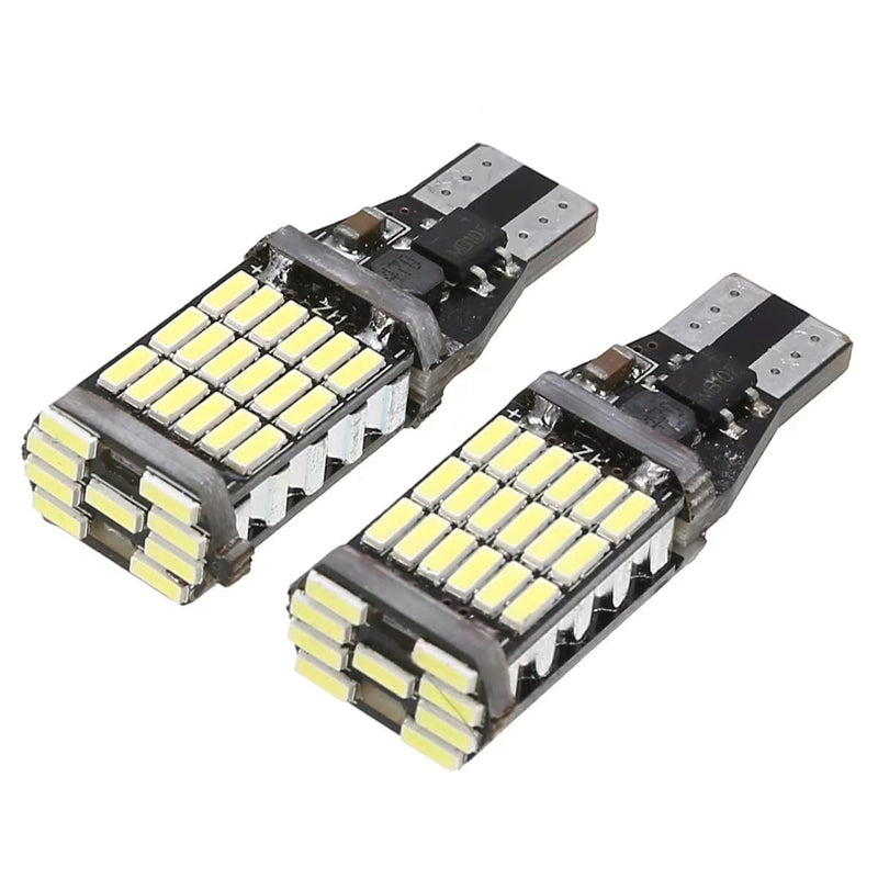 921 LED Bulb Reverse Light,921 912 906 W16W T15 LED Bulbs,Non-polarity Upgraded 921 Bulbs and 6000K High Bright （Pack of 2）