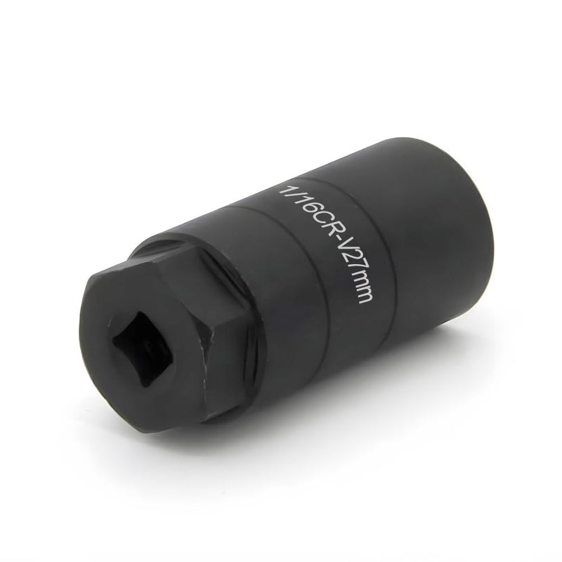 A ABIGAIL Oil Pressure Switch Socket, 1 1/16'' x up to 2-5/8'', Fits 3/8'' Drive or 1 1/8'' Hex, High Performance Chrome Molybdenum, Black Oxide Finish, Model A7646F