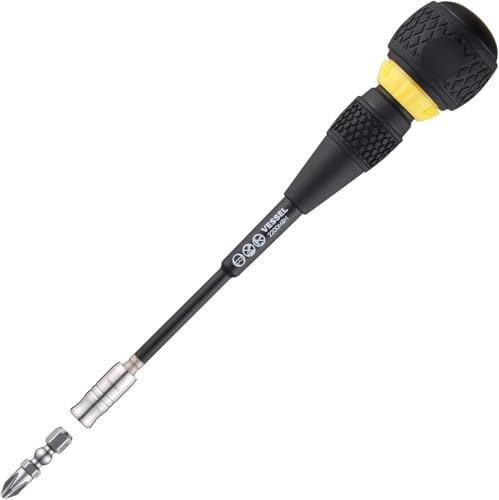 (US Model) VESSEL BALL GRIP Interchangeable Ratchet Screwdriver
