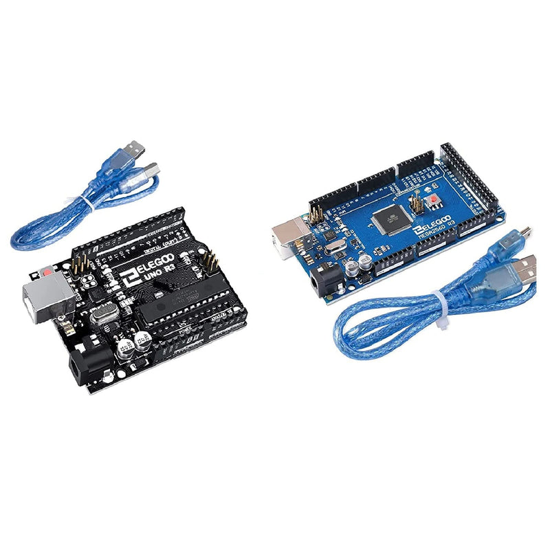 ELEGOO MEGA R3 Board ATmega 2560 & ELEGOO UNO R3 Board ATmega328P