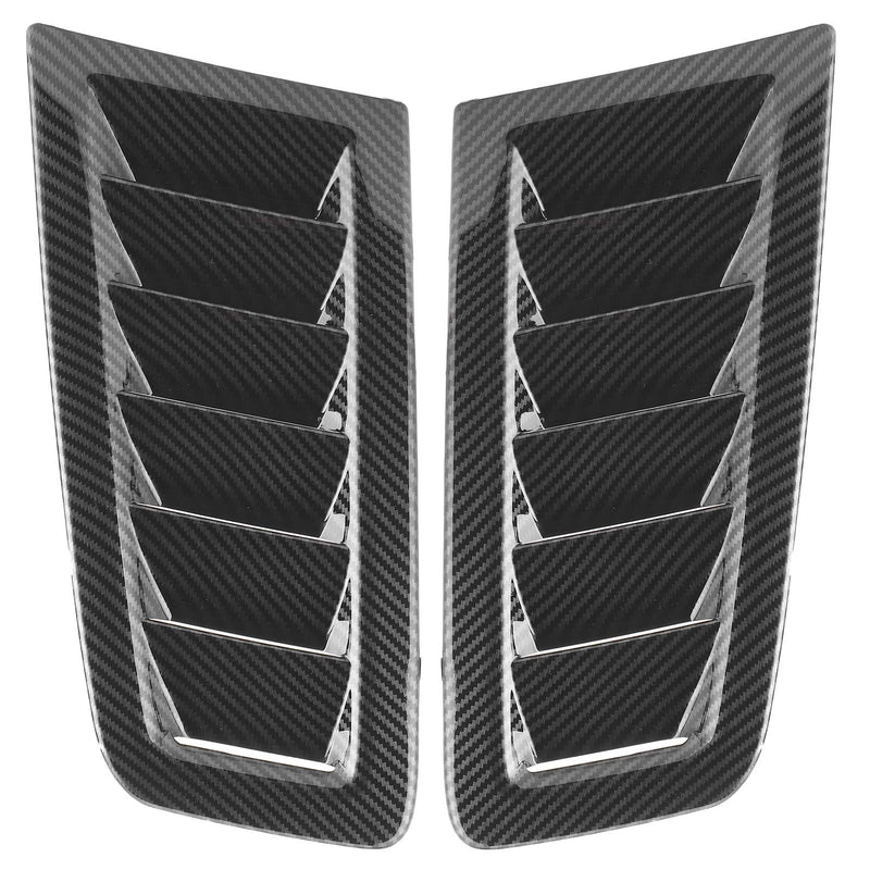 Estink Car Bonnet Vents, Pack of 2 ABS Plastic Universal Auto Air Vents Engine Hood Exterior Parts Replacement Vent Modified Accessory Fit for Focus RS MK2 Style (Carbon Fiber), (Estinkuf8e210nhg-11) Carbon Fiber