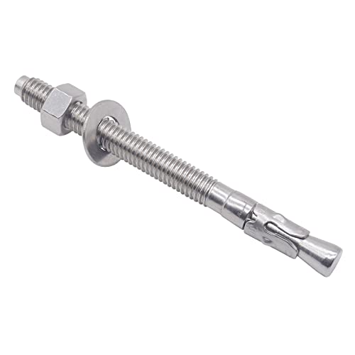 Concrete Anchors 3/8, Wedge Anchors for Concrete&Anchor Bolts 3/8" x 4-1/2"