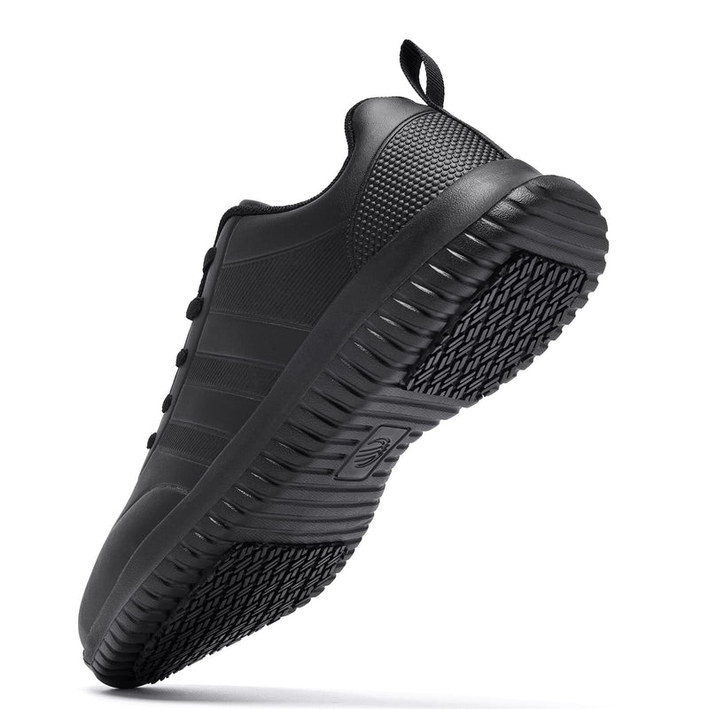 ENLEN&BENNA Food Service Shoes Slip Resistant Shoes for Women Nursing Shoes Comfortable Lightweight Non Slip Work Shoes for Women 8 Black