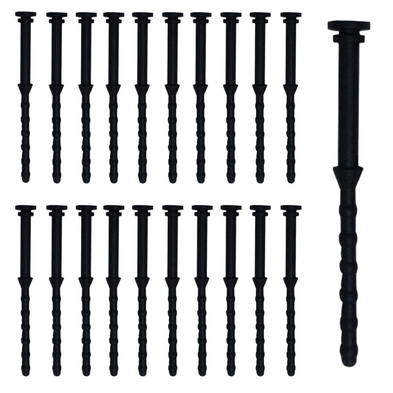 20PCS Computer Case Fans PC Cooling Fan Mount Screws, CPU Fan Mounting Pin Rivet Black Soft Rubber Reducing Noise Anti-Vibration Screws 65mm/2.56in Large