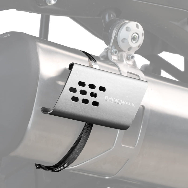Rhinowalk Motorcycle Exhaust Heat Shield Universal Motorbike Exhaust Pipe Heat Cover Saddlebag Heat Insulation