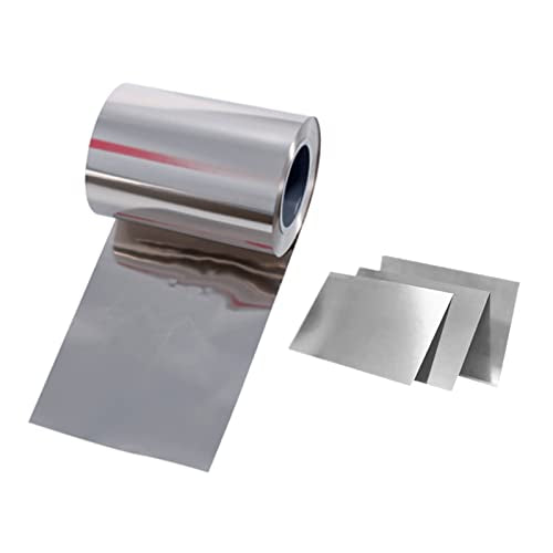 Pure Nickel Sheet Pure Nickel Strip 100x100x0.1mm (3.94"x3.94"x0.0039") 99.6% Nickel Plate for Scientific Experiments and Various Industrial/DIY Projects