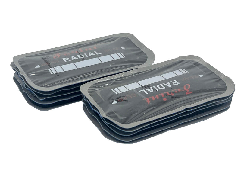 TP-R04 4" x 2 1/4" 1 ply 10 pcs,Radial Repair Patch, Heavy Duty Tire Patches, Tire Puncture Repair Patch for Car Truck Bus Tractor Agricultural Vehicles TP-R04