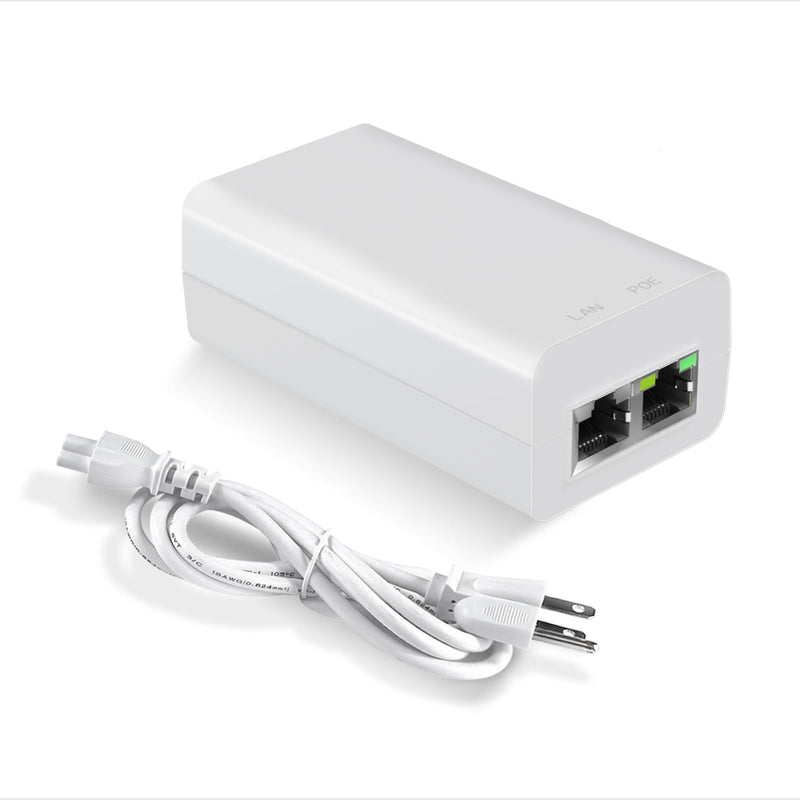 Gigabit PoE Injector 48V 15W, Single Port PoE Power Injector for IP Camera, Wireless Access Point, IP Phones, EN15GF