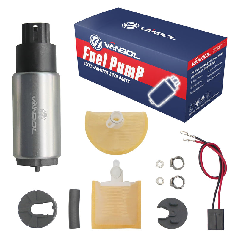 Electric Fuel Pump Install Kit Fit Toyota Pontiac Scion Nissan Lexus Honda Ford High Flow Universal Automotive 12v Gasoline Replaces Compatible E2068 GSS341 E8229 E8577M SP8022M E8213 EFP382A