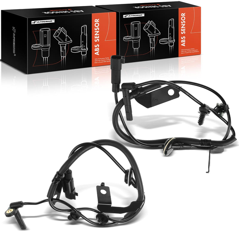 A-Premium Pack of 2 Front Left and Right ABS Wheel Speed Sensors for Dodge, Chrysler Models - Journey 2009-2020, Avenger 2008-2014, 200 2011-2014, Sebring 2007-2010, Replace# 05085823AB, 5085823AC