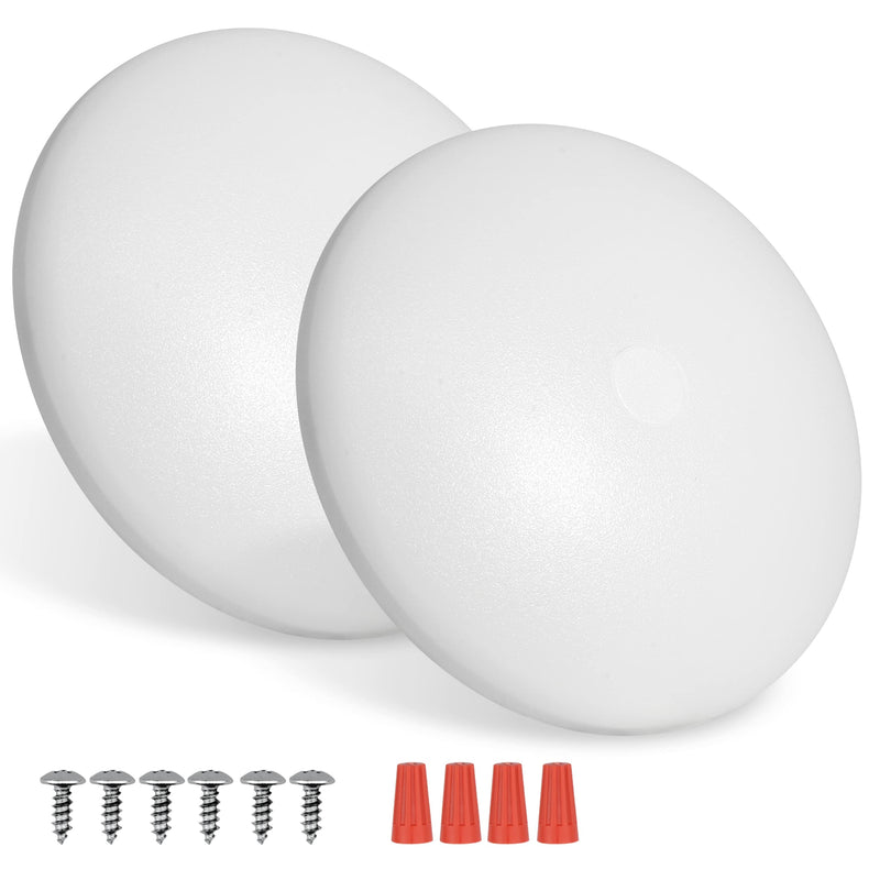 2 Pack RV LED Ceiling Puck Light RV Boat Interior Light DC 12V Surface Mount Ceiling Dome Light, 4.5W Panel Downlight for Camper Van Travel Trailer Motorhome(Cool White) 2 Pack/Cool White