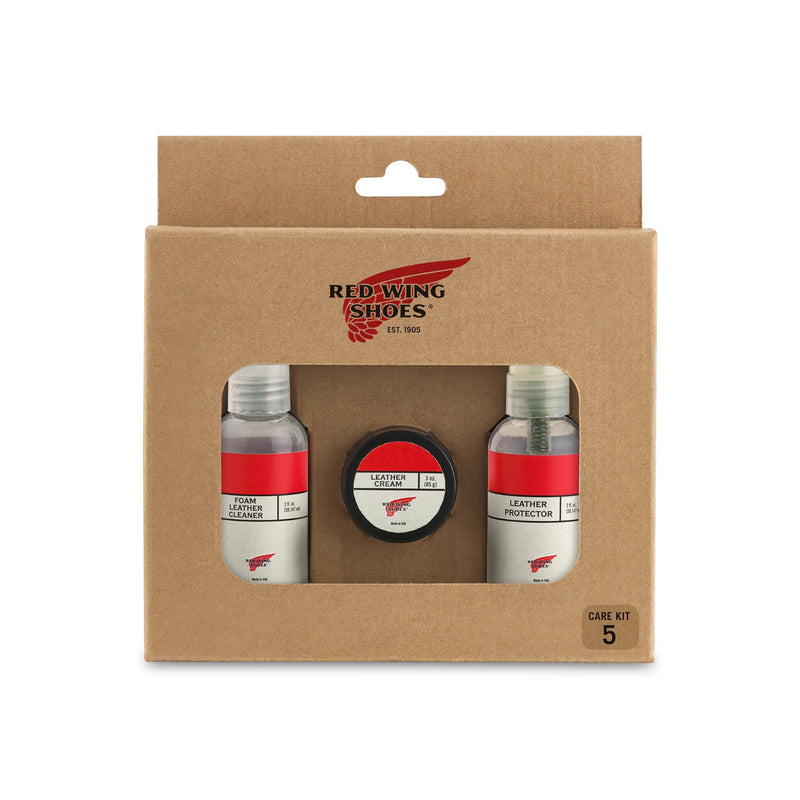 Red Wing Shoes Mini Care Kit #5 for Full Grain, Nubuck or Smooth Finish Leathers